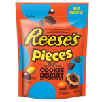 Reese's Pieces  with chocolate cookie biscuit