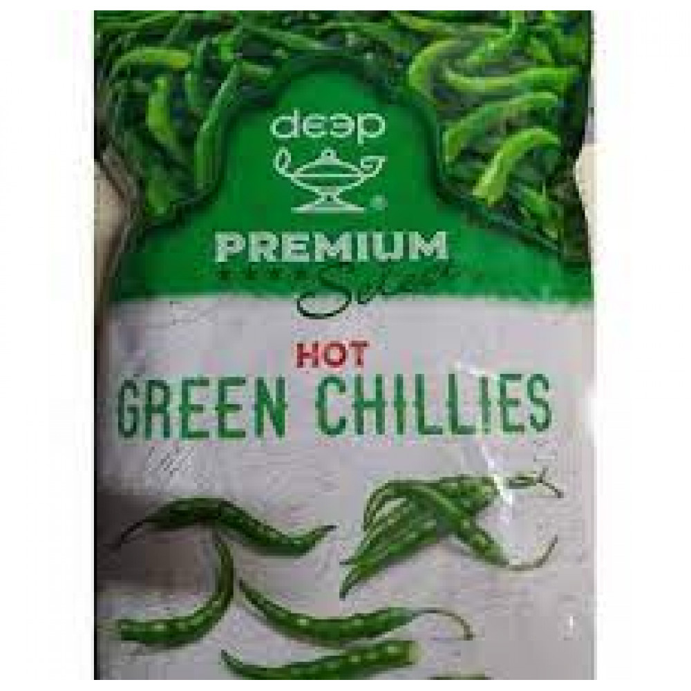 deep green chillies